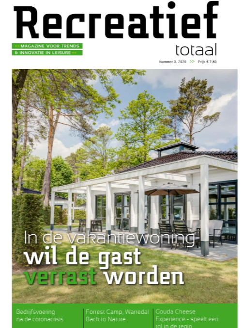 Mijn quote in Vakblad Recreatief Totaal met artikel over interieur trends voor recreatiewoningen.